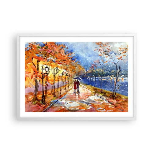 Plakat w białej ramie - Razem do granicy czasu - 70x50 cm