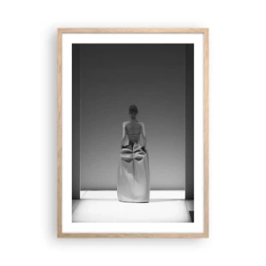 Plakat w ramie jasny dąb - Wyrafinowana prostota - 50x70 cm