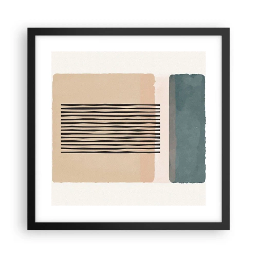 Plakat w czarnej ramie - Wszystko w porządku - 40x40 cm