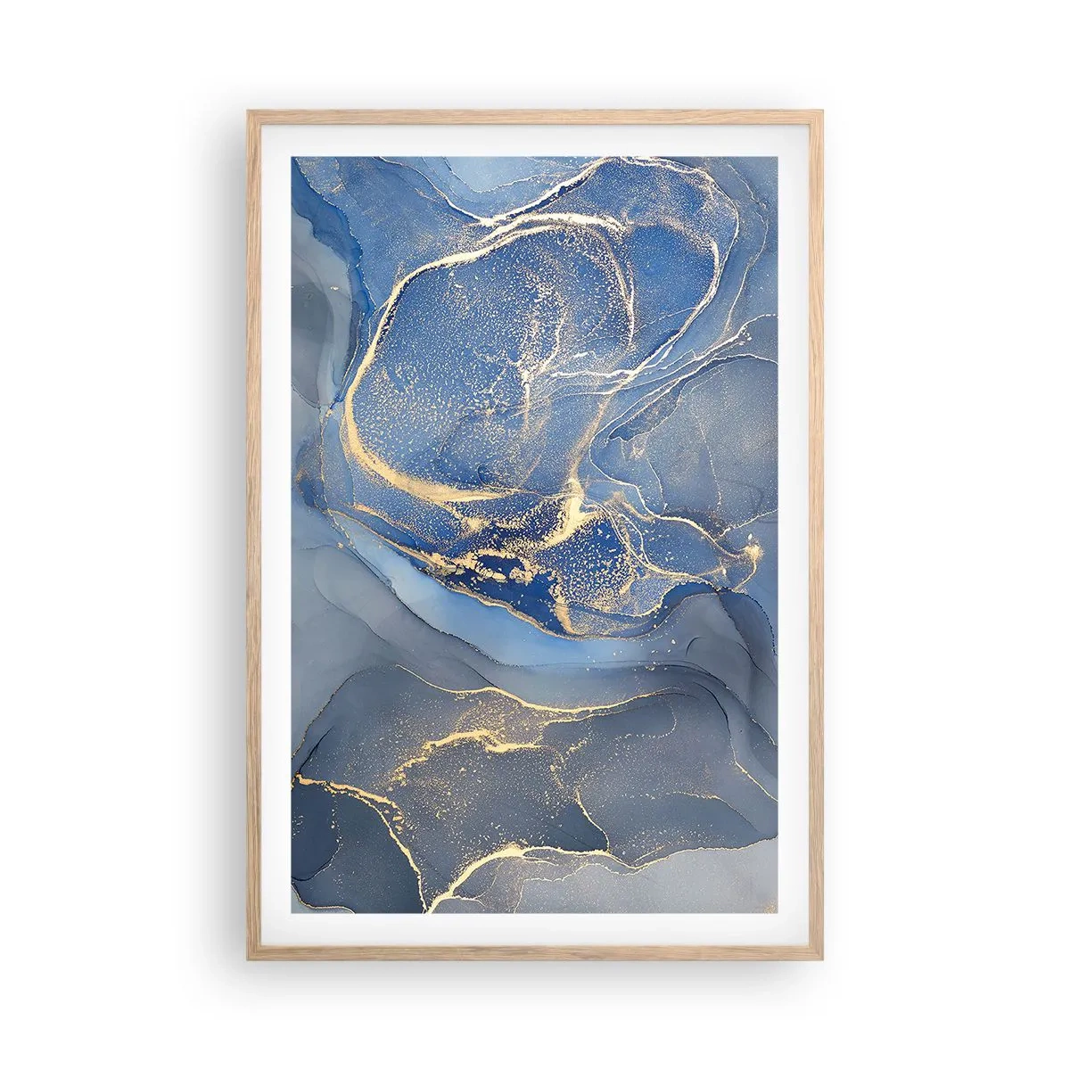 Plakat w ramie jasny dąb - Złoty pył - 61x91 cm