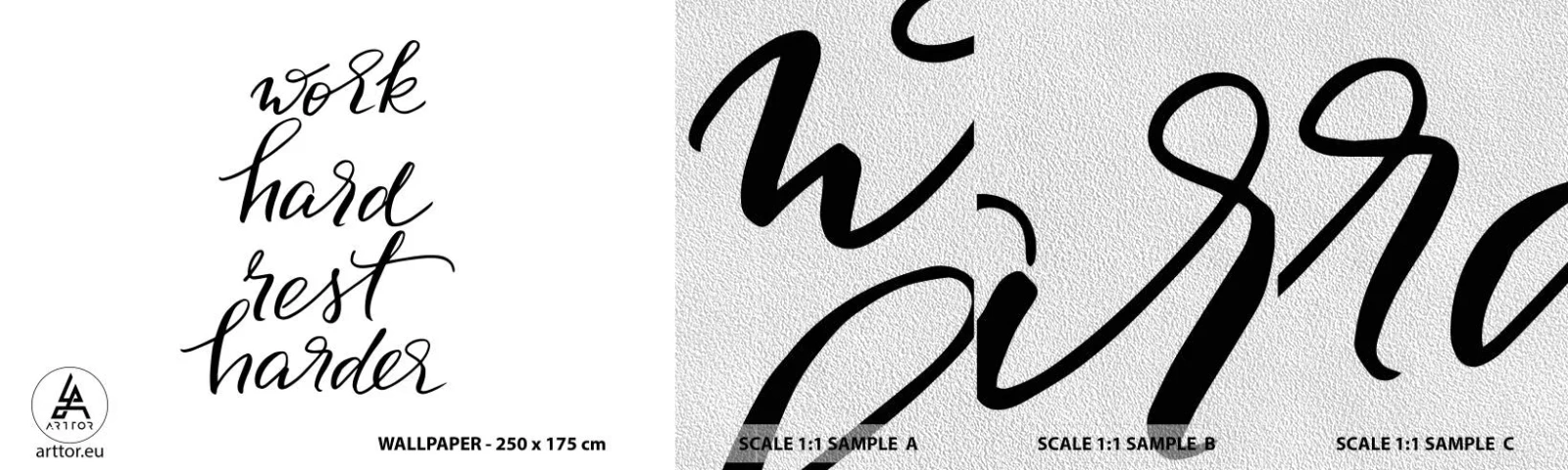 Fototapeta Próbka Premium Sand - Życiowa równowaga - Typografia, Afirmacja, Maksyma - 100x30 cm