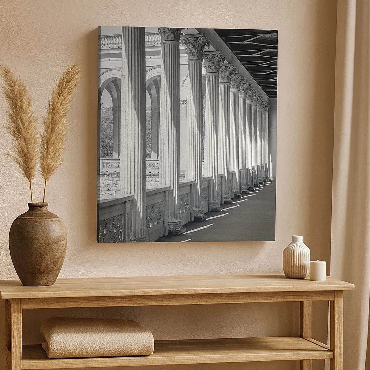 Obraz na płótnie - Słoneczna arkada - 30x30 cm