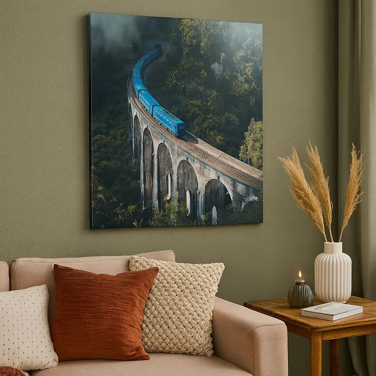 Obraz na płótnie - Pociąg do natury - 30x30 cm