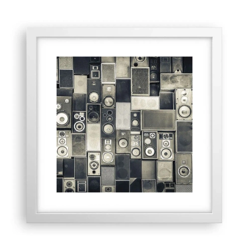 Plakat w białej ramie - I wszystko gra - 30x30 cm