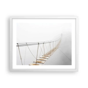 Plakat w białej ramie - Dokąd cię zaprowadzi? - 50x40 cm