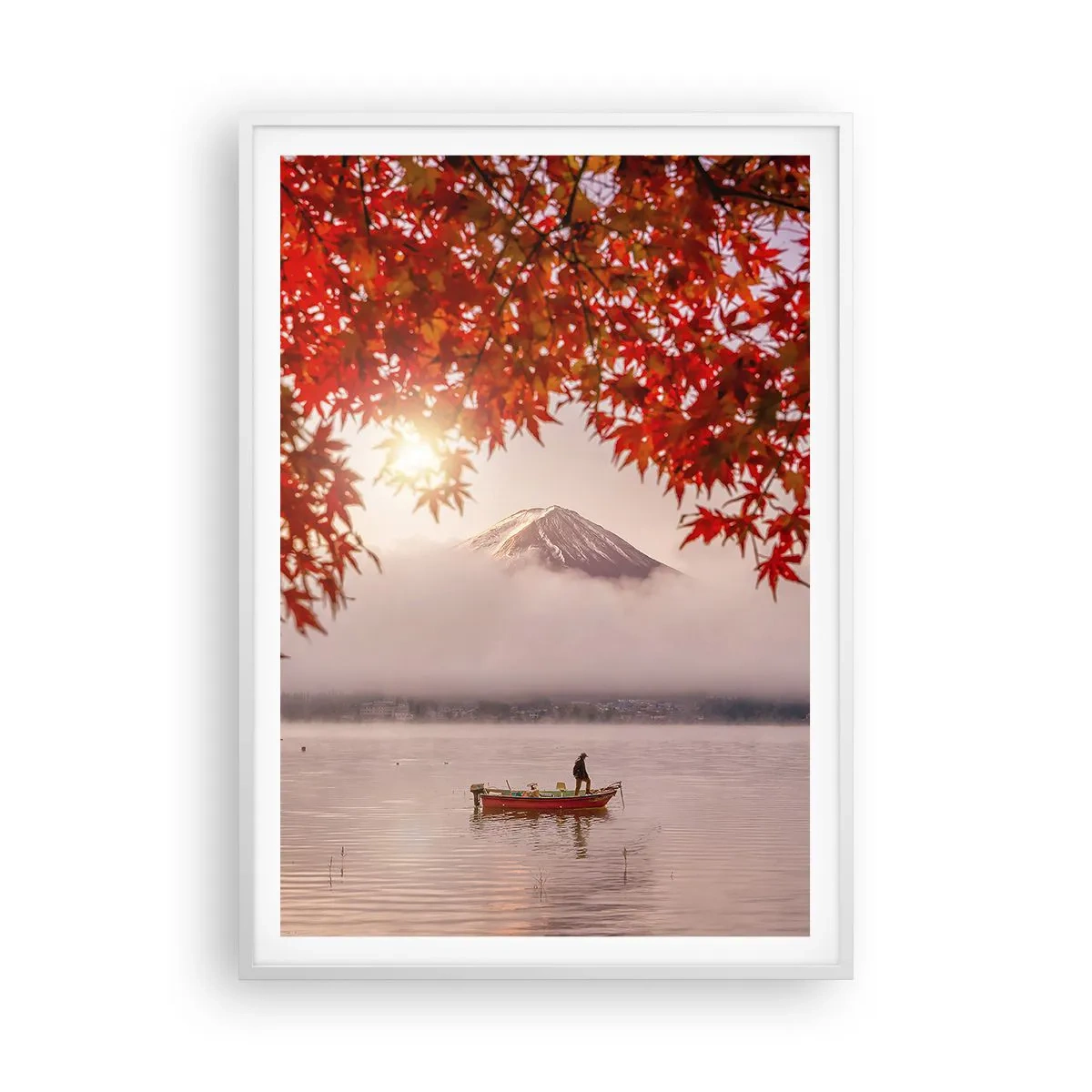 Plakat w białej ramie - W japońskim klimacie - 70x100 cm