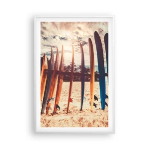 Plakat w białej ramie - Dobranoc, do jutra - 61x91 cm