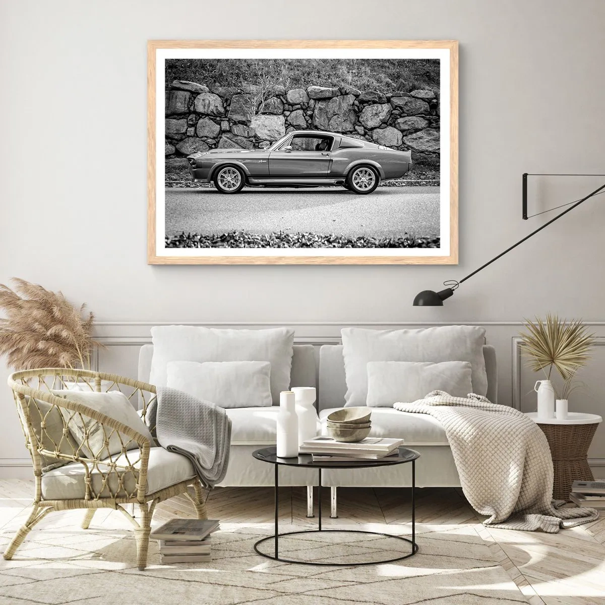 Plakat w ramie jasny dąb - Legenda lat 60. - 70x50 cm