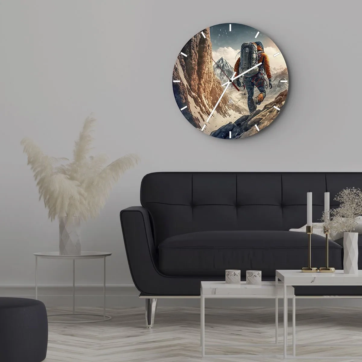 Zegar ścienny - Samotny wojownik - 40x40 cm