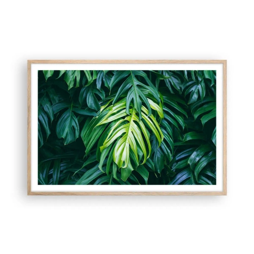 Plakat w ramie jasny dąb - Zanurzyć się w świeżości - 91x61 cm