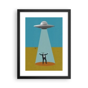 Plakat w czarnej ramie - Bliskie spotkanie - 30x40 cm