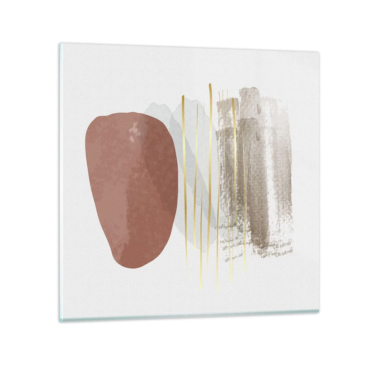 Obraz na szkle - Abstrakcyjna kolumnada - 70x70 cm