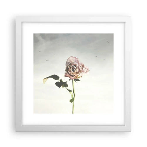 Plakat w białej ramie - Powitanie wiosny - 30x30 cm