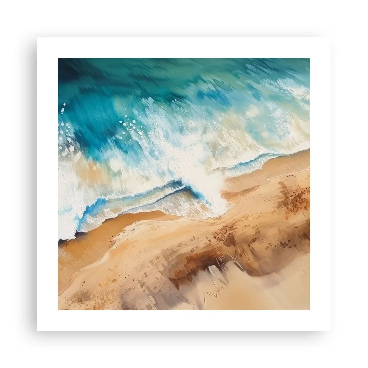 Plakat - Powracająca fala - 50x50 cm