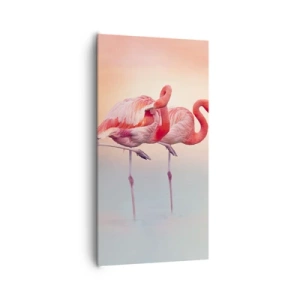 Obraz na płótnie - W kolorze zachodzącego słońca - 65x120 cm