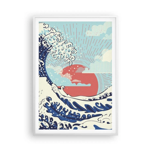 Plakat w białej ramie - Z japońskich inspiracji - 70x100 cm