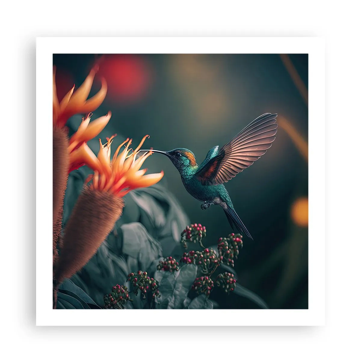 Plakat - naprawdę barwne życie - 60x60 cm