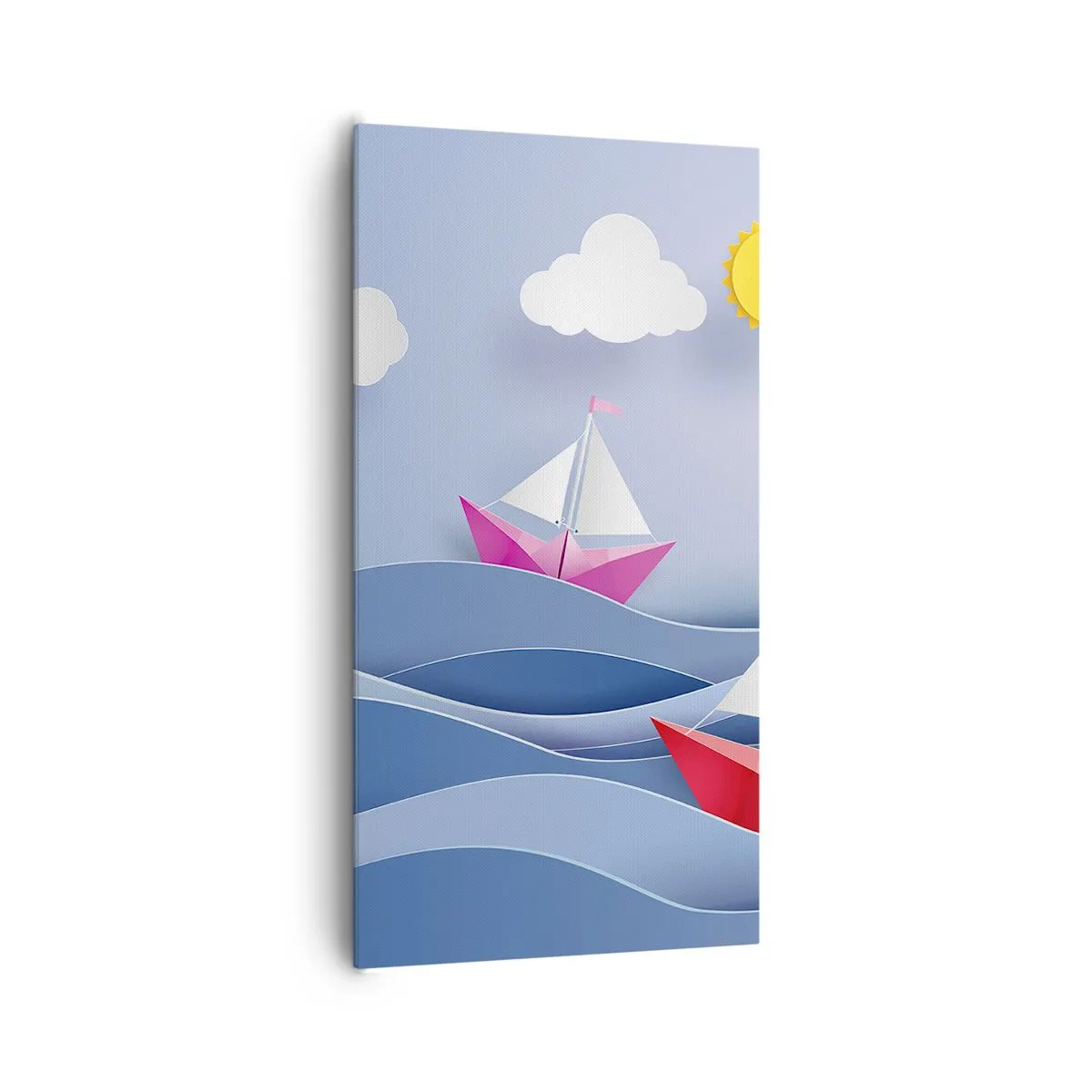 Obraz na płótnie - Ach, jak przyjemnie kołysać się wśród fal - 65x120 cm