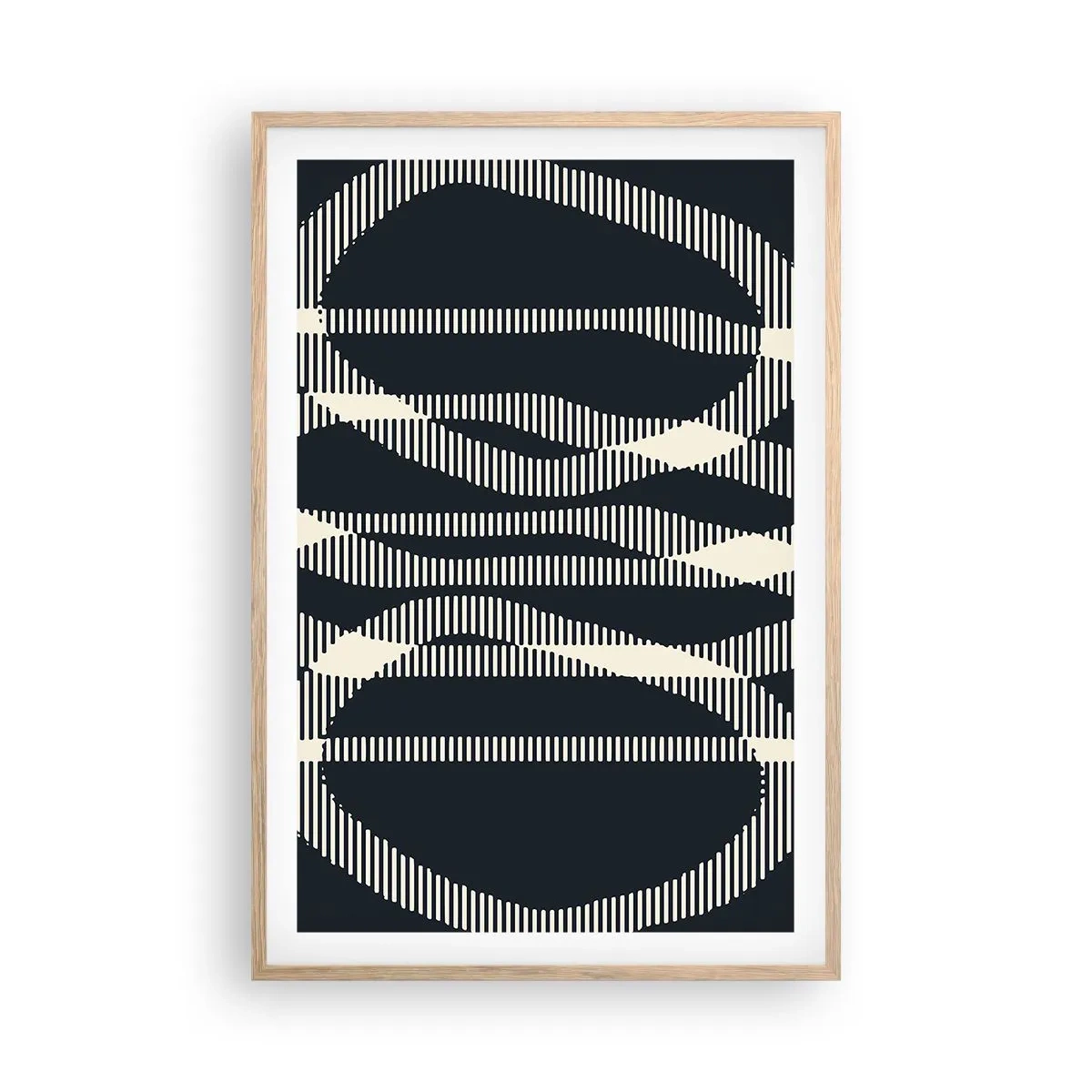 Plakat w ramie jasny dąb - Próba przełamania ciemności - 61x91 cm