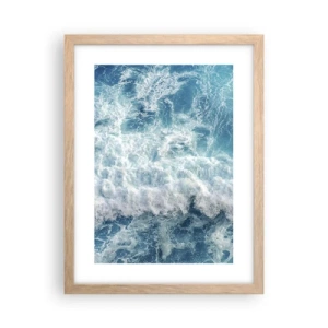 Plakat w ramie jasny dąb - Radośnie i w podskokach - 30x40 cm