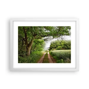 Plakat w białej ramie - Et in Arcadia ego - 40x30 cm