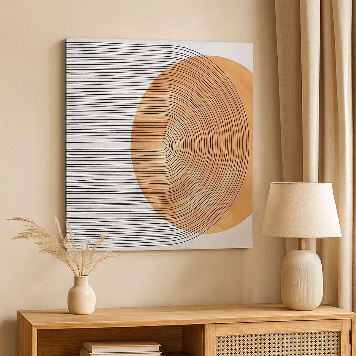 Obraz na płótnie - Kompozycja słoneczna - 30x30 cm