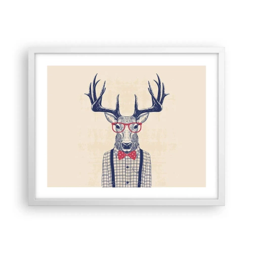 Plakat w białej ramie - Zabawna ekstrawagancja - 50x40 cm