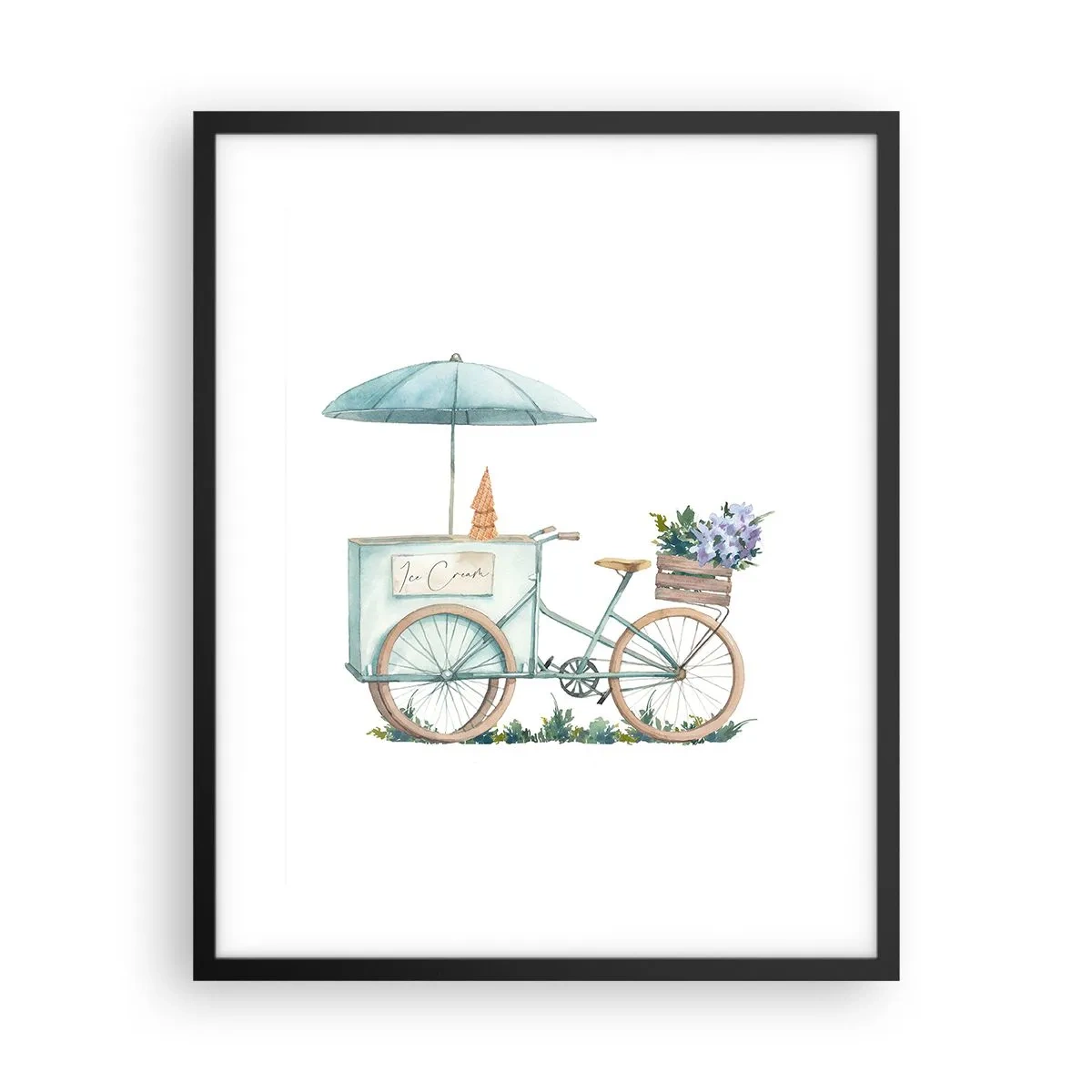 Plakat w czarnej ramie - Słodkie wspomnienie lata - 40x50 cm