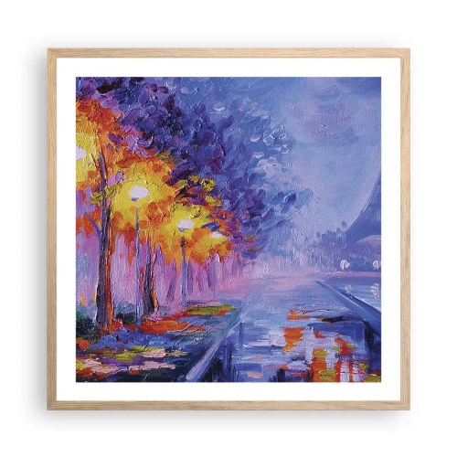 Plakat w ramie jasny dąb - Wymarzony spacer - 60x60 cm