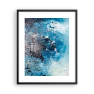 Plakat w czarnej ramie - Błękitna rapsodia - 40x50 cm