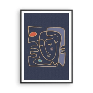 Plakat w czarnej ramie - W zamyśleniu - 70x100 cm