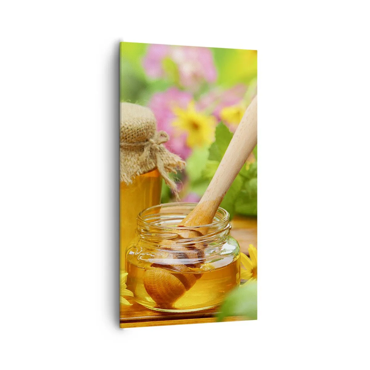 Obraz na płótnie - Słodko i kwiatowo - 65x120 cm