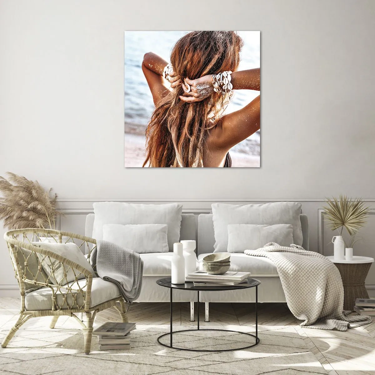 Obraz na szkle - Siostra wody i słońca - 70x70 cm