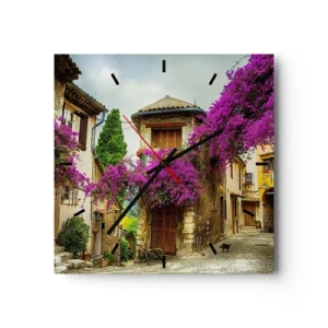 Zegar ścienny - Pod kwietnym baldachimem - 40x40 cm