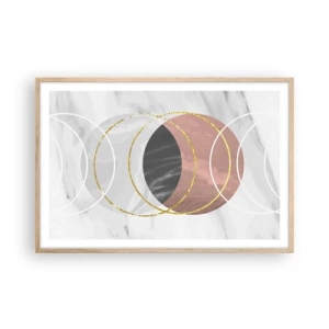 Plakat w ramie jasny dąb - Muzyka sfer - 91x61 cm