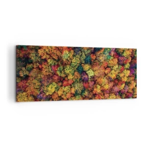 Obraz na płótnie - Bukiet jesiennych drzew - 100x40 cm