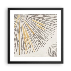 Plakat w czarnej ramie - Uroda promienia - 40x40 cm