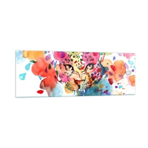 Obraz na szkle - Piękna i bestia - 90x30 cm