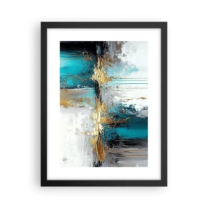 Plakat w czarnej ramie - Wszystko płynie - 30x40 cm