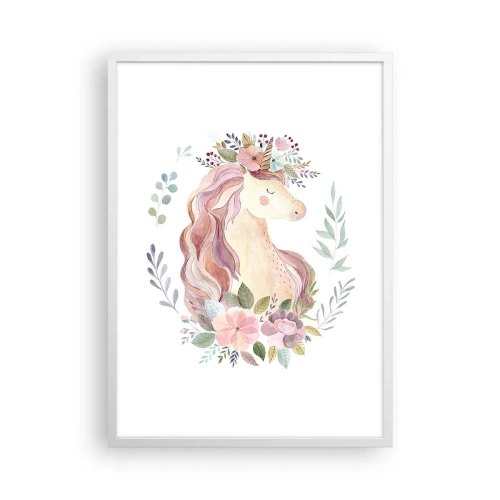 Plakat w białej ramie - Zaproszenie do świata baśni - 50x70 cm