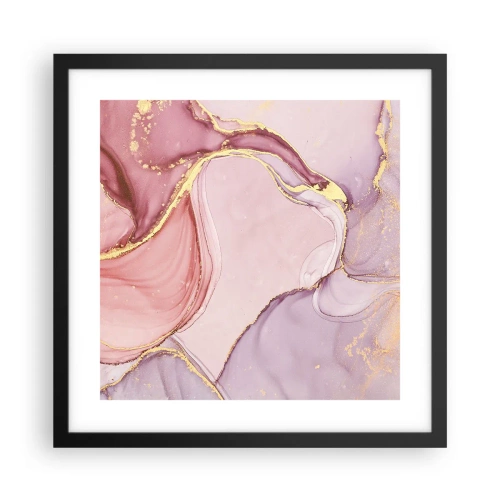 Plakat w czarnej ramie - Pieszczota barw - 40x40 cm