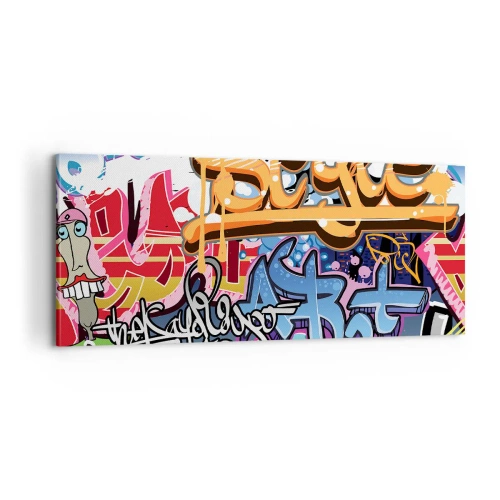 Obraz na płótnie - Murale, murale, murale… - 100x40 cm