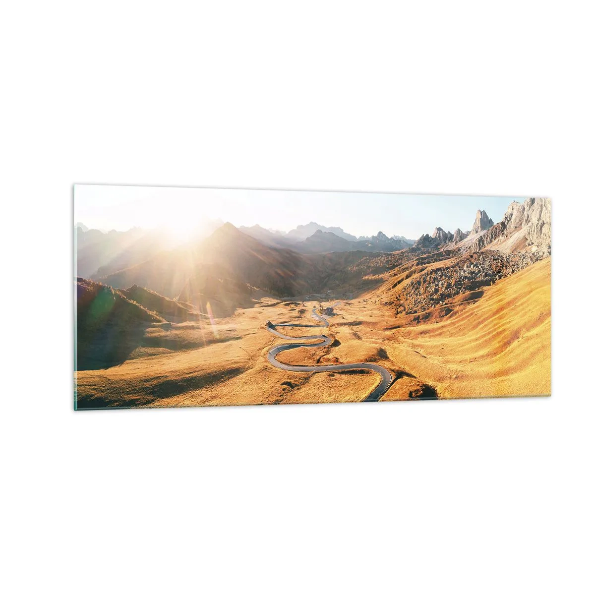 Obraz na szkle - W złotej dolinie - 100x40 cm