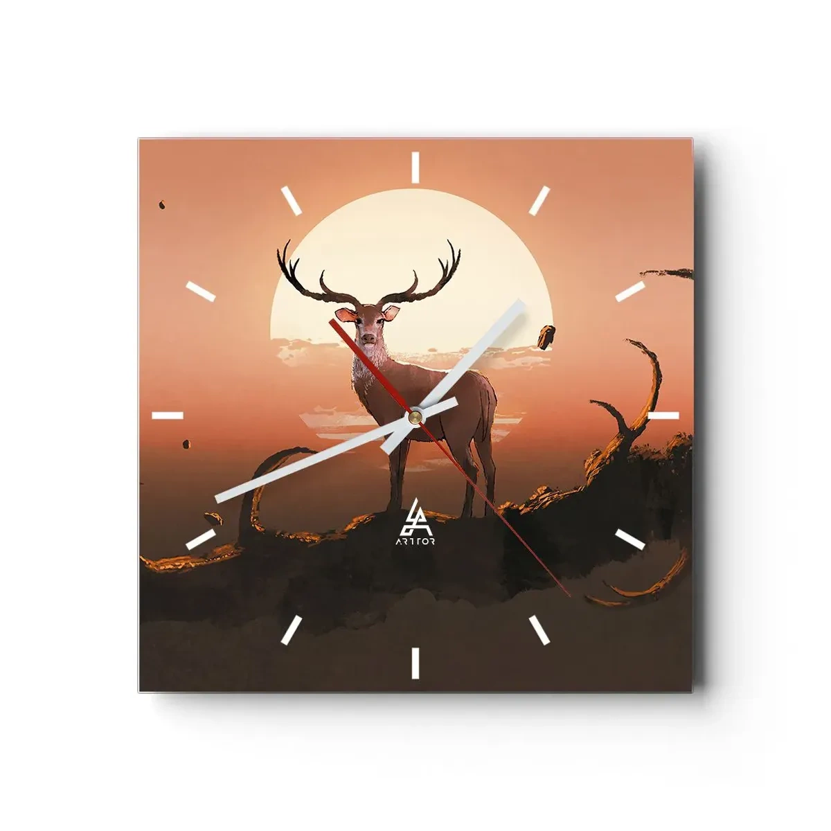 Zegar ścienny - Ta noc do innych jest niepodobna - 40x40 cm