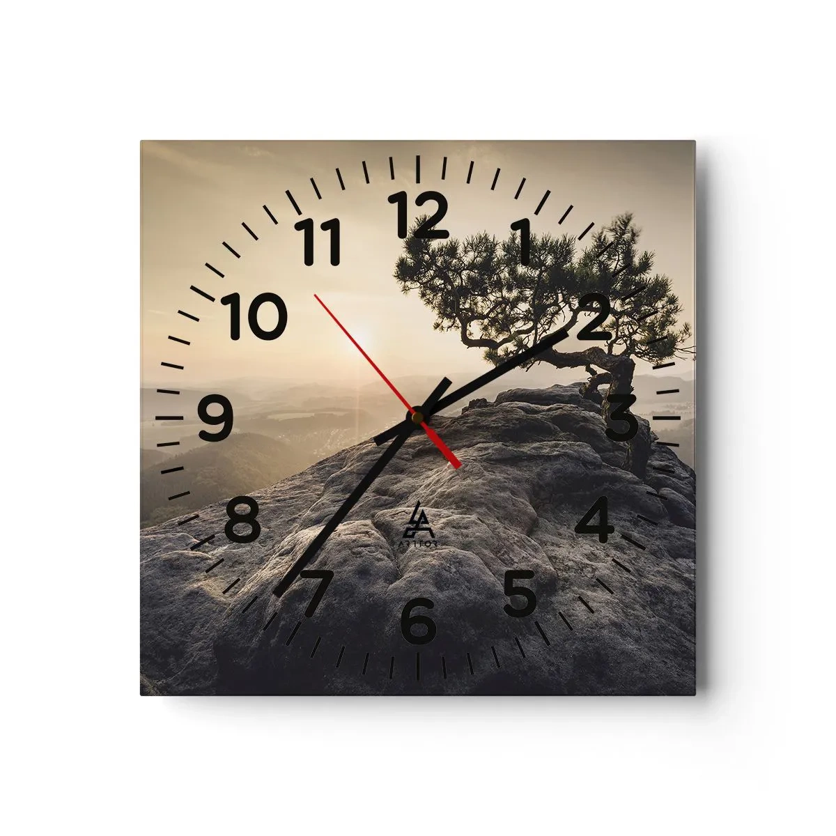 Zegar ścienny - Życie zawsze zwycięża - 30x30 cm