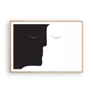 Plakat w ramie jasny dąb - Jedność przeciwieństw - 100x70 cm