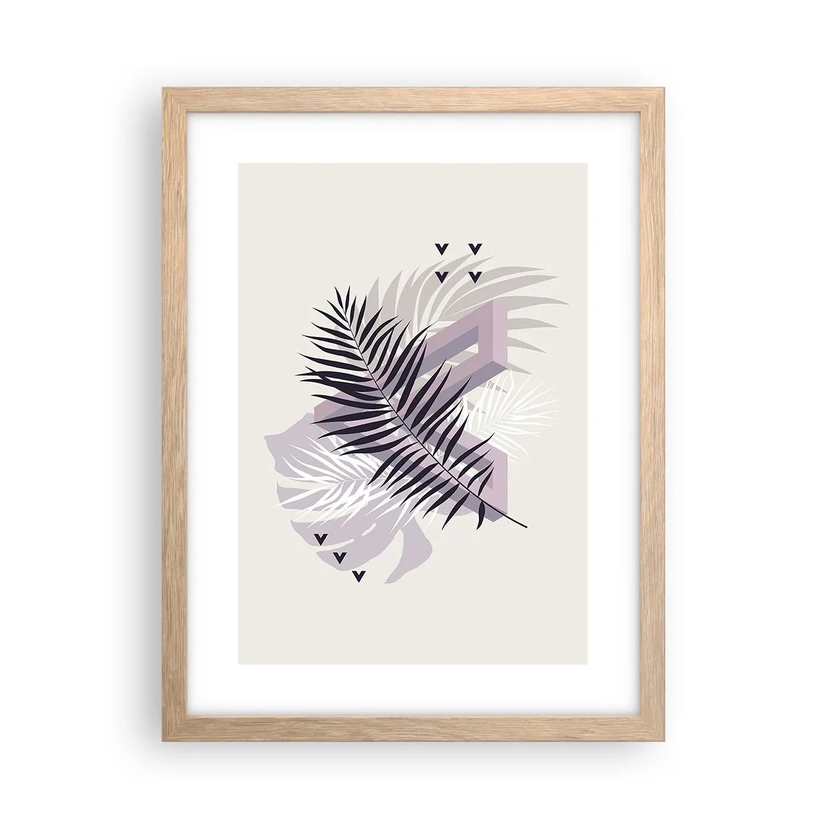 Plakat w ramie jasny dąb - Cień cienia - 30x40 cm