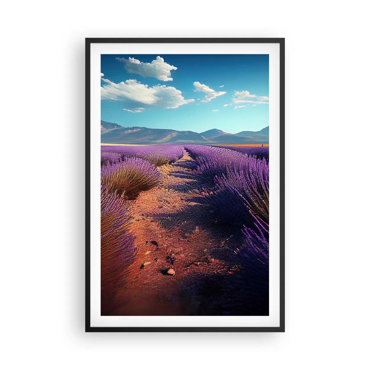 Plakat w czarnej ramie - Pachnące pola - 61x91 cm