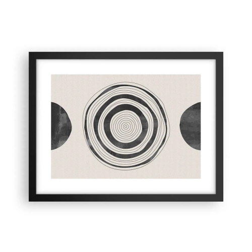 Plakat w czarnej ramie - Ważne to co pomiędzy - 40x30 cm