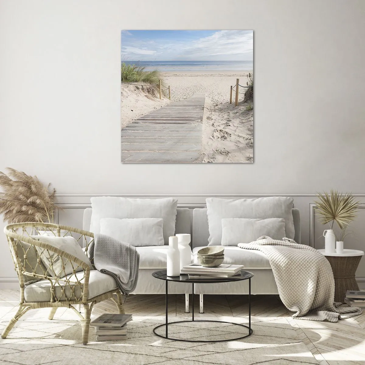 Obraz na szkle - Po horyzont - 70x70 cm
